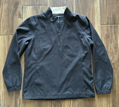 Pebble Beach Performance Mens Quarter Zip Pullover Black Size M Golf Casual - Image 1 of 4