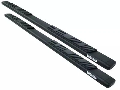 Go Rhino 5" O.E. Xtreme Oval Low Profile Black Side Bar Side Steps Fit Crew Cab - Image 1 of 2