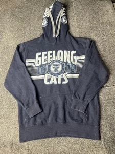 Sudadera con capucha Geelong Cats para hombre mediana azul marino AFL Footy Jumper - Imagen 1 de 15