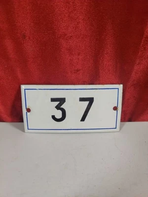 Vintage French Enamel Door Number "37" - Image 1 of 2