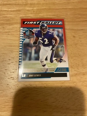2025 Score Ray Lewis First Ballot Gold Insert #9 Ravens - Image 1 of 2