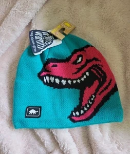 NEW turtle fur kid's 3-6 winter Beanie hat Rawzy boys girls trex Tyrannosaurus - Picture 1 of 3