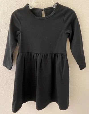 Vestido manga larga niña-talla 3T-negro Foto 1 de 3