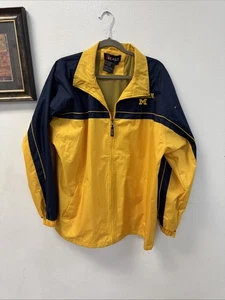 Vintage ieast Michigan Wolverines Full Zip Windbreaker #131122 Large - Picture 1 of 6