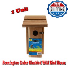 Pennington Cedar Bluebird Wild Bird House, Cedar Wood, Small Birds, 1 Unit