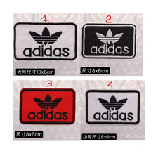 Patch Toppa Brand Logo Adidas Sport Ricamata Termoadesiva Sports badge White