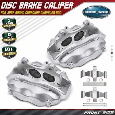 2pcs Front Left & Right Brake Caliper for Jeep Grand Cherokee Chrysler 300 Dodge - Image 1 of 4
