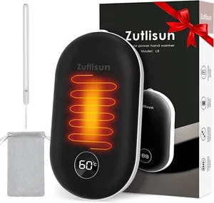 Zutlisun Mobile Power Hand Warmer USB Rechargeable Heater Power Bank 5200mAh - Picture 1 of 6