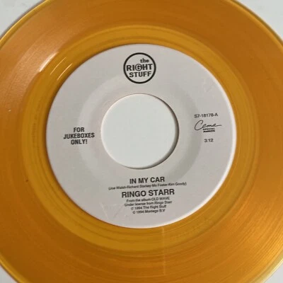 Ringo Starr 45 In My Car / She's About a Mover NEW reissue unplayed yellow vinyl - Image 1 of 3