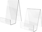 Acrylic Book Stand with Ledge 10 PC Clear Acrylic Display Easel Tablet Holder