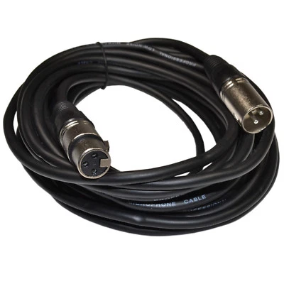 HQRP 3-pin XLR M to XLR F Cable for Shure SM86 SM58 Microphones