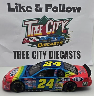 Banco de janela transparente fundido Jeff Gordon NASCAR 1998 RCCA DuPont 1:24 - Imagem 1 de 4