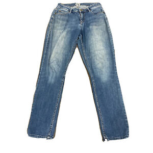 Roxy Jeans Denim Adult Womens Size 27 Blue Denim Stretch Straight Leg