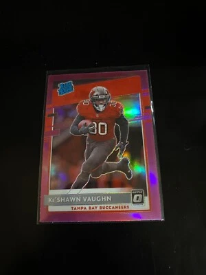 Ke'Shawn Vaughn 2020 Donruss Optic Pink Prizm RC Buccaneers 186 PWE - Image 1 of 2