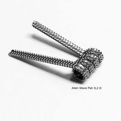 10x Alien Wave Flat 0,2 Coils Draht Wire Wicklung Verdampfer RDA RBA RTA RDTA - Bild 1 von 2
