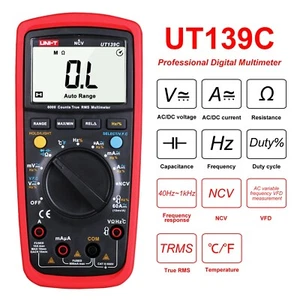 UNI-T UT139C True RMS Digital Multimeter Messgerät Amperemeter Voltmeter QW1X MT - Bild 1 von 6