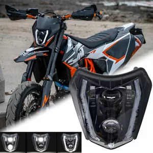 LED Scheinwerfer DRL Fernlicht Abblendlicht Für KTM SMC-R 690 EXC XCW 250 350 - Picture 1 of 12