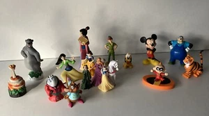 Disney Figures X 17 Includes Mulan Baloo Mickey Peter Pan Etc Small - Picture 1 of 5