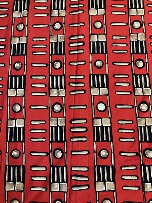 Telas Nancy Crow para John Kaldor rojo dorado negro 2 yardas algodón acolchado Foto 1 de 3