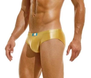 Swimwear Modus Vivendi Gordian Knot Classic Swim Briefs Shiny Gold CS2212 B66 - Picture 1 of 4