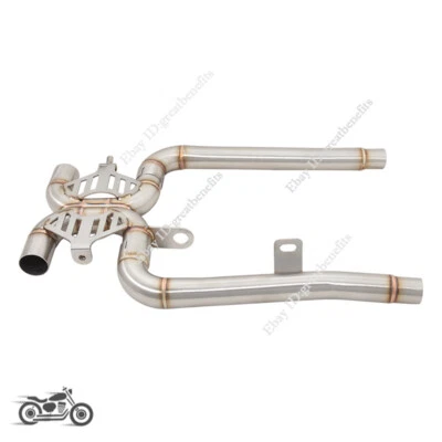For Triumph Bonneville T100 T120 Gold Line 2021-24 Exhaust Mid Link Pipe Slip On - Image 1 of 4