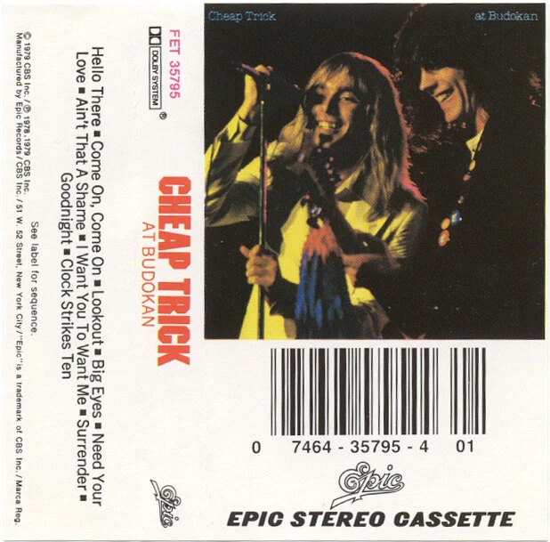 At Budokan by Cheap Trick (Cassette, May-2006, Epic (USA)) - Image 1 of 1
