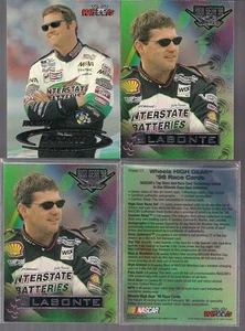 NASCAR BOBBY LABONTE LOTTO 4 CARTE PROMO 1998 RUOTE INGRANAGGI ALTI (x3), '99 RUOTE #1 - Foto 1 di 1