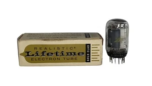 6Z10 6J10 Realistic Lifetime Gold Clad Vintage Electron Tube New Old Stock w Box - Picture 1 of 11