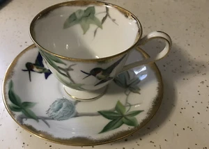 Lefton China Kolibri Teetasse und Untertasse e2167 RAR - Bild 1 von 9