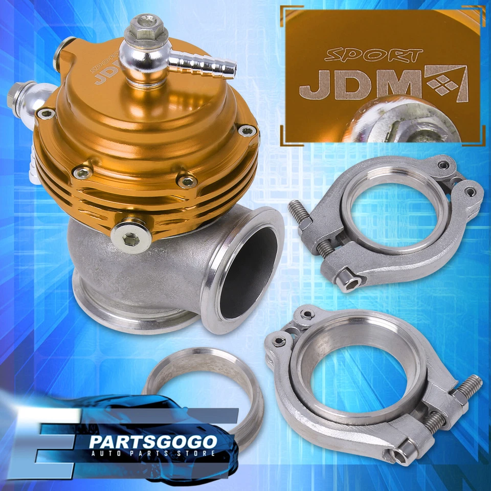 35mm 38mm Compact V Band Manifold Turbocharger Gold External Waste Gate - Image 1 of 4