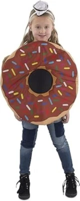 装扮美国甜甜圈服装儿童洒甜圈万圣节T4/小号 — 第 1/4 张图片