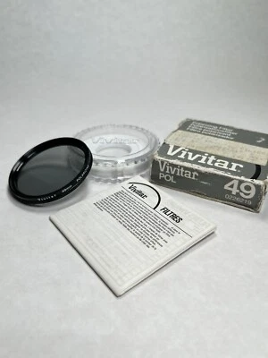 Vivitar 49mm Polarizing Filter w/ Original Box, Instructions, & Jewel Case - Image 1 of 4