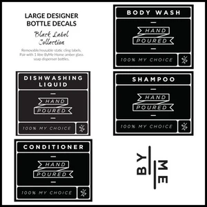Designer bottle labels / decals - Black label collection (Large) - Picture 1 of 6
