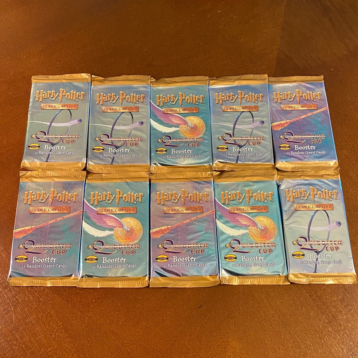 ハリー・ポッター Quidditch Cup ブースター 10パック　英語版 Lot of (10) Quidditch Cup Booster Packs Sealed Harry Potter