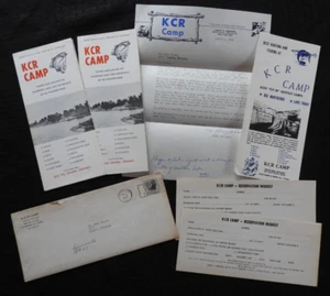 1965 KCR CAMP HARRY ROBINSON HUNTING FISHING GUIDE STERLING IL WHITE DOG ONTARIO - Picture 1 of 13