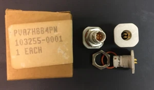 Amphenol Stecker 4-polig PVA7H8B4PN Panel Halterung Schott hermetisch - Bild 1 von 1