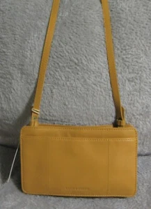 NWT LUCKY BRAND Small Brown Leather Wallet Type Messenger Crossbody Shoulder Bag - Picture 1 of 7