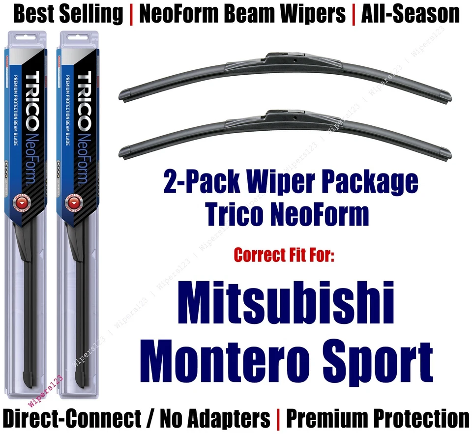 Limpiaparabrisas NeoForm Super Premium 2pk apto para Mitsubishi Montero Sport 16200x2 1997-2004 Foto 1 de 1