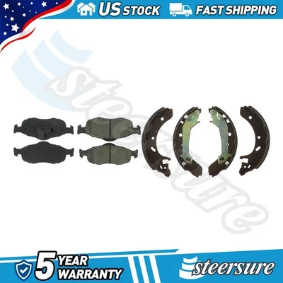 Juego de pastillas de freno de disco delanteras traseras C-Tek zapata de freno de tambor para Ford Contour 1995-2000 Foto 1 de 4