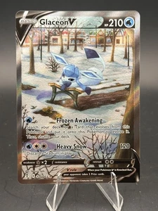 Glaceon V (Alternate Full Art) 175/203 Swsh07: Evolving Skies Holo - Picture 1 of 2