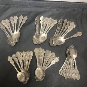 51-STATES AMERICAN COLLECTORS GUILD HERITAGE COLLECTION SPOON COLLECTIBLES SET  - Picture 1 of 8