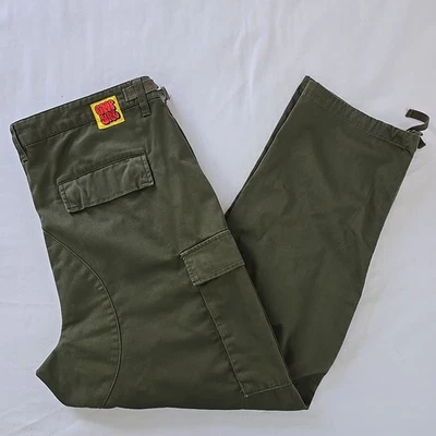 Empyre Relax Army Green Cargo Pants Adjustable Buckle Waist Men's 34 (38x30) - Image 1 of 4