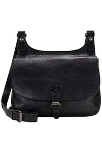 Patricia Nash Claretta Leather Saddle Bag Black - Picture 1 of 3