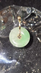Colgante Donut Jade Vintage 14k - Imagen 1 de 8