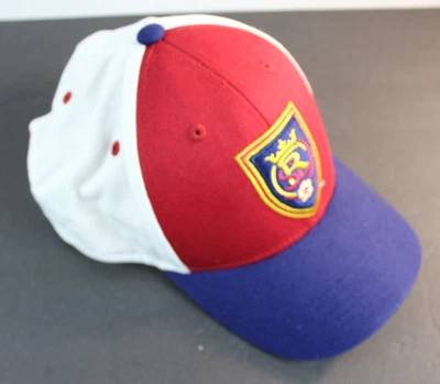 Настоящий Солт-Лейк-Сити шляпа размер ребенка молодежи красный белый синий регулируемый MLS футбол - Изображение 1 из 4