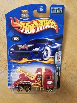 Hot Wheels Wrecker, Red; 2003 Final Run Series 1/12, Collector No. 195 - Image 1 of 4