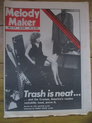 Melody Maker June 9 1979 - Cramps, Police, Ray Parker Jnr, Tubeway Army Foto 1 de 2