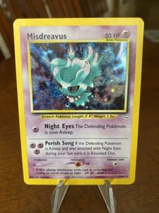 Pokémon Misdreavus Neo Revelation 11/64 Double Holo - Picture 1 of 23