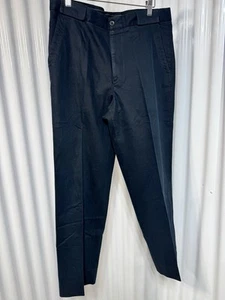 Pantalones de algodón italiano Ermenegildo Zegna para hombre 34 azul pierna recta - Imagen 1 de 3