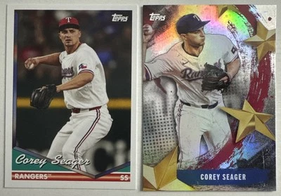 2024 Topps Archives - 1994 Topps Corey Seager #263 & 2025 Topps Series 1 #SMLB14 - Image 1 of 2